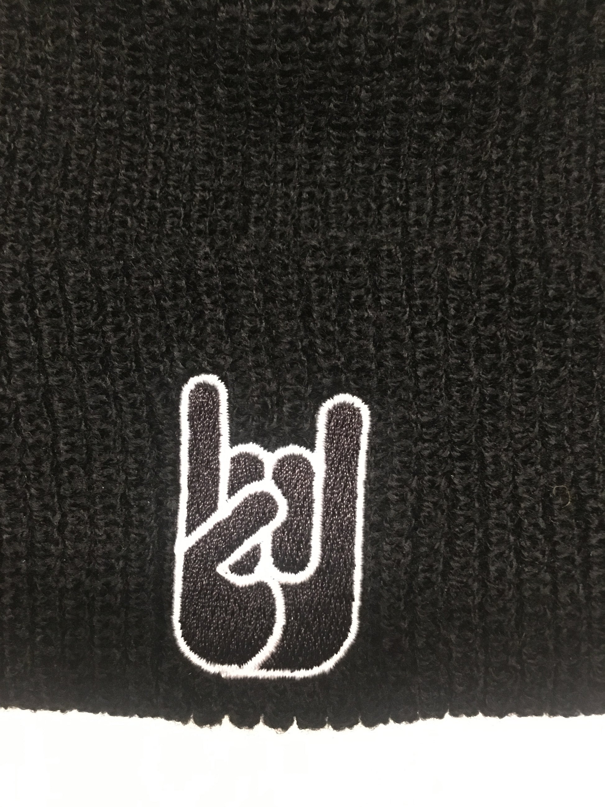 Bonnet OH YEAHHH Metal Horns brodé Beanie man rock devil sign eagle of death metal