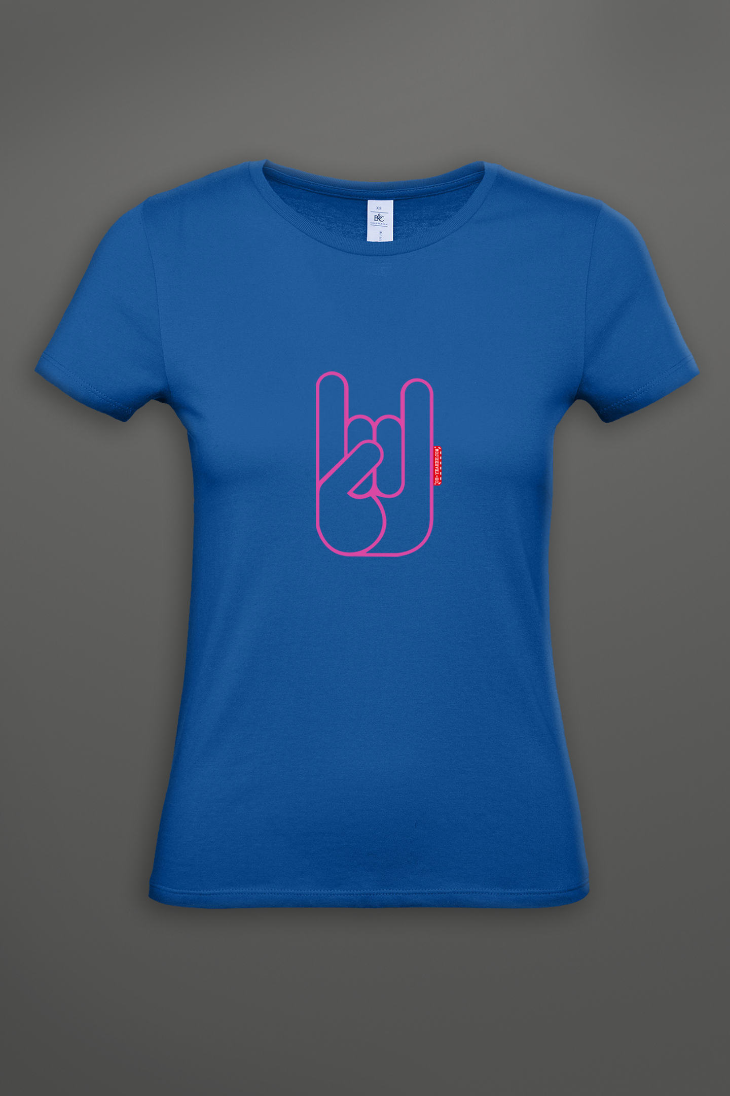 T-shirt Femme OH YEAHHH Metal Horns - Royal blue